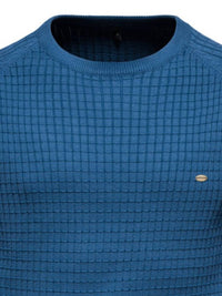 Texture Round Neck Long Sleeve Sweater Men's Sweatshirts Luxurious Weddings