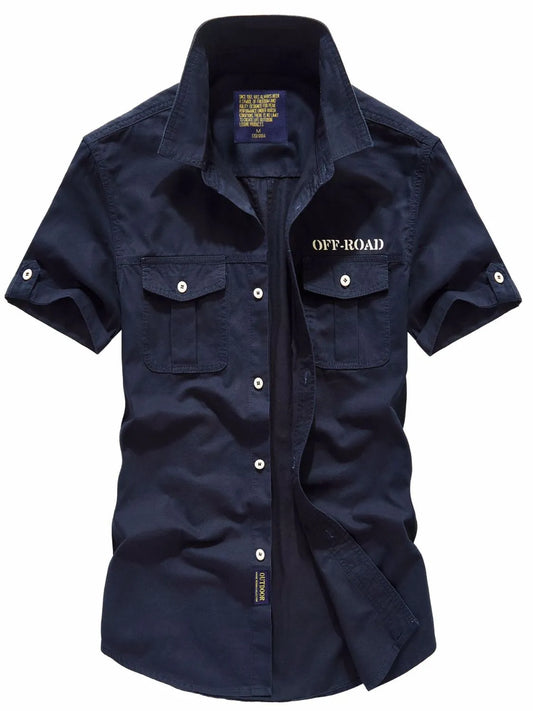 Men's Plus Size Button Up Short Sleeve Shirt Men’s shirts Luxurious Weddings