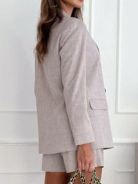 One Button Lapel Collar Blazer and Shorts Set womens suits Luxurious Weddings