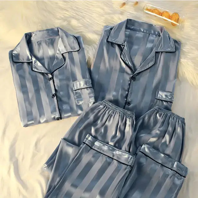 Couple Luxury Silk Pajamas Sets matching pjs Luxurious Weddings