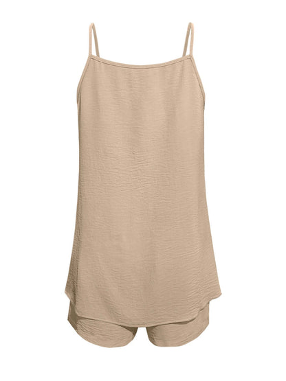 Spaghetti Strap Top and Shorts Set Matching Sets Luxurious Weddings