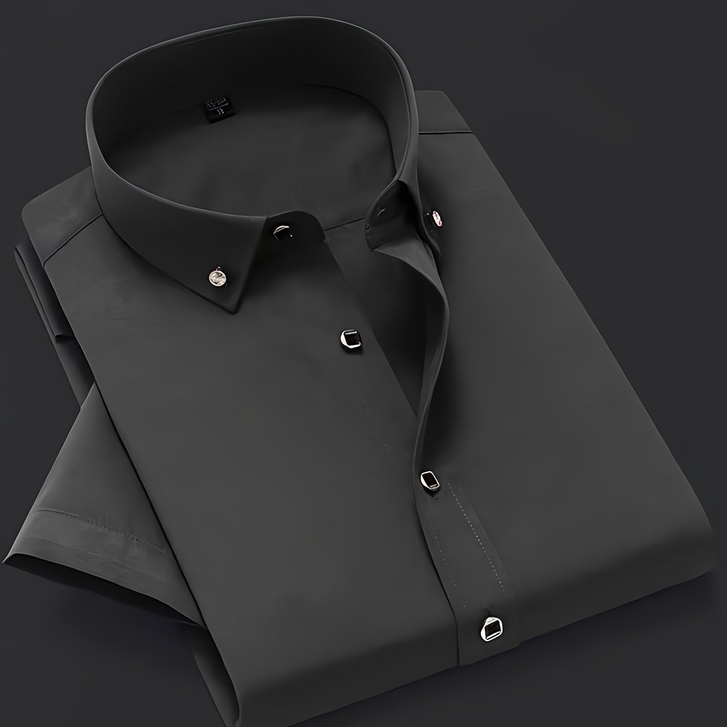 Men's Solid Dress Shirt - Perfect for Any Occasion! Men's Formal Shirts Luxurious Weddings