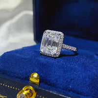 5 Carat Moissanite 925 Sterling Silver Ring Rings Luxurious Weddings