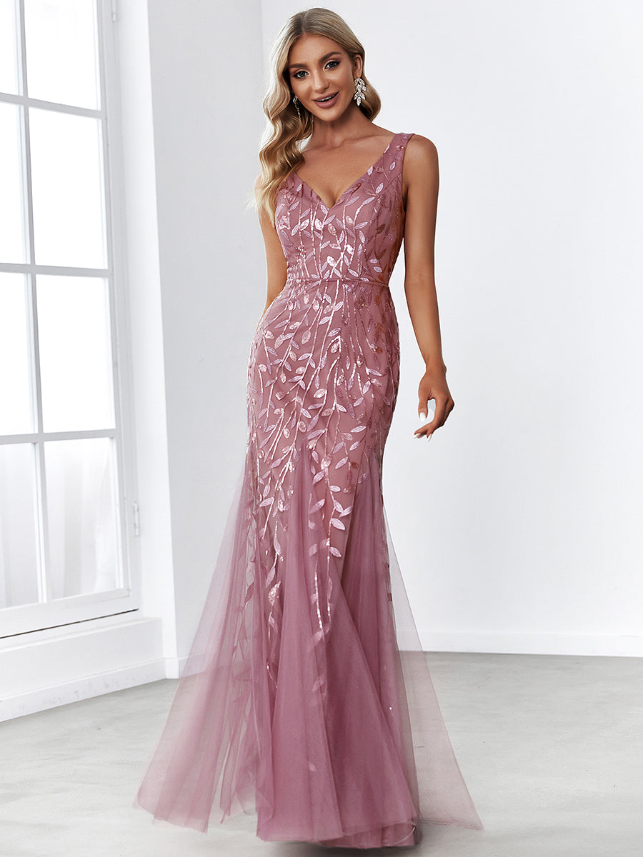 Classic Fishtail Sequin Evening Dresses for Women Dresses Luxurious Weddings
