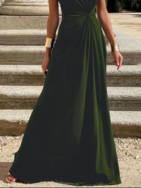 Round Neck Sleeveless Maxi Dress Maxi dress Luxurious Weddings