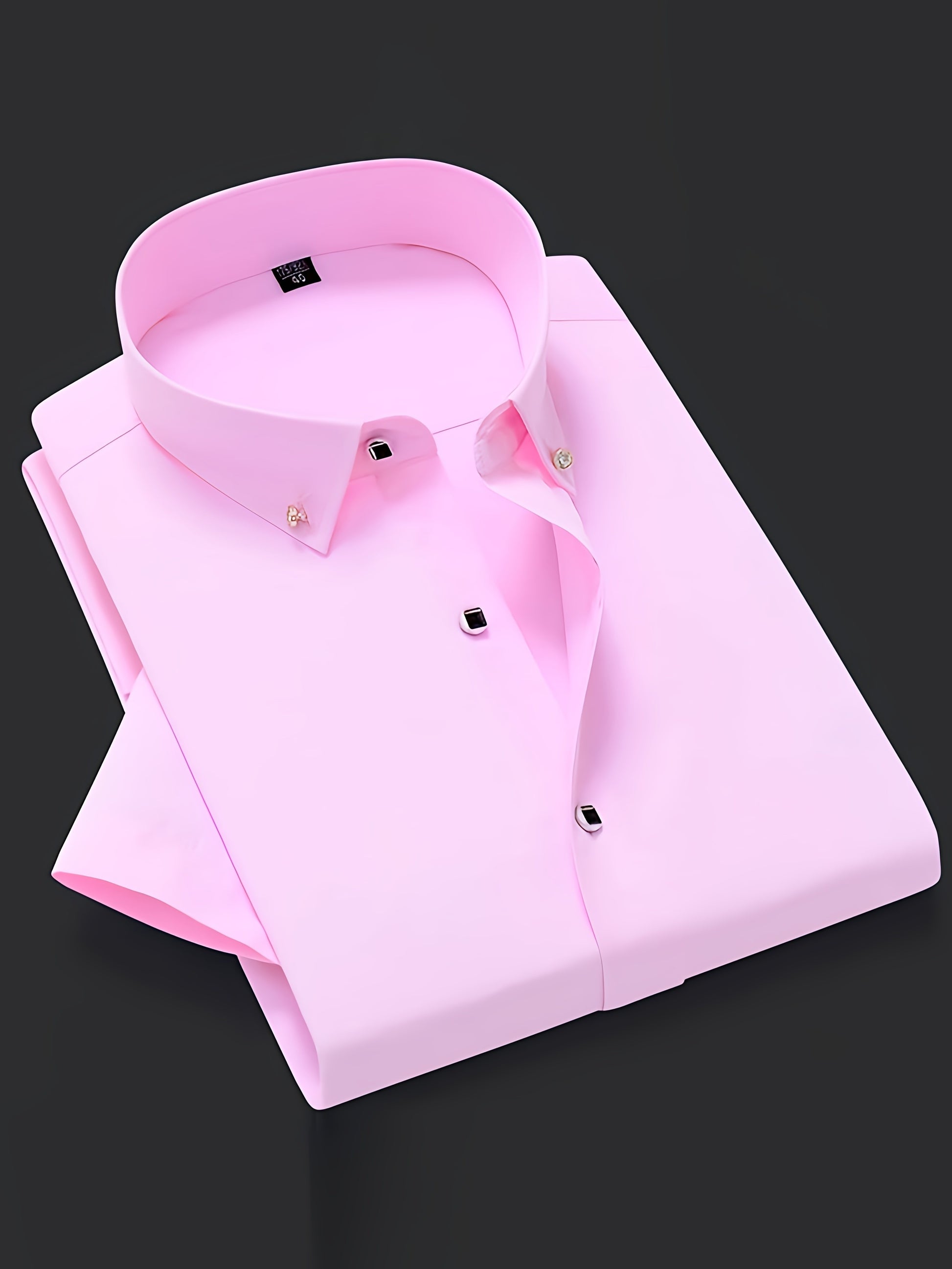 Men's Solid Dress Shirt - Perfect for Any Occasion! Men's Formal Shirts Luxurious Weddings