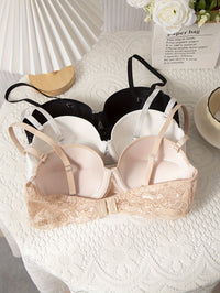 3pc Lace Push Up Bra | Luxurious Weddings Bras Luxurious Weddings