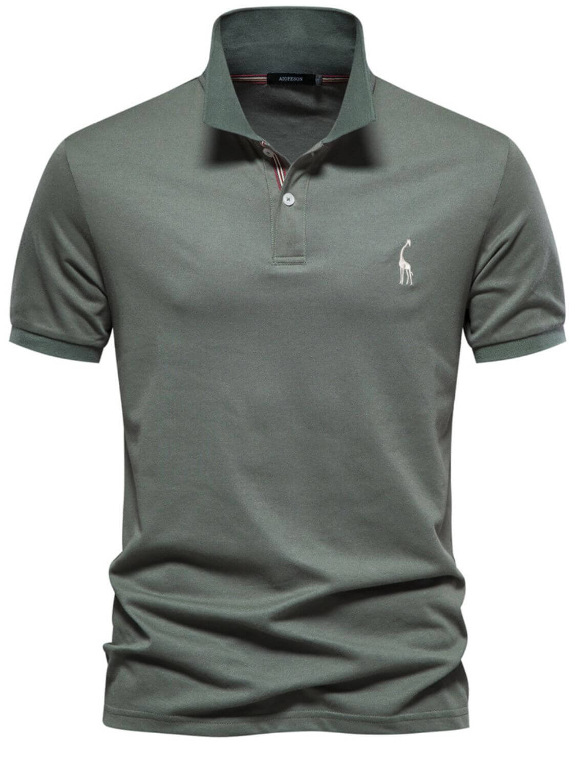 Men's Giraffe Embroidered Short Sleeve Polo Men's Polos Luxurious Weddings