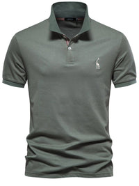 Men's Giraffe Embroidered Short Sleeve Polo Men's Polos Luxurious Weddings