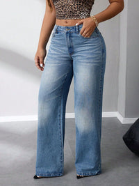 Wide Leg Jeans with Pockets Jeans Luxurious Weddings