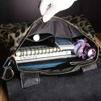 Elegant Black Genuine Leather Handbag Handbags Luxurious Weddings
