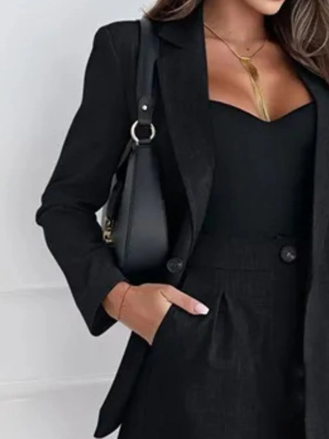 One Button Lapel Collar Blazer and Shorts Set womens suits Luxurious Weddings