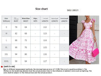 Summer Padded Shoulder Women's Printed Wear Hollow Length Dress Summer Dress Luxurious Weddings
