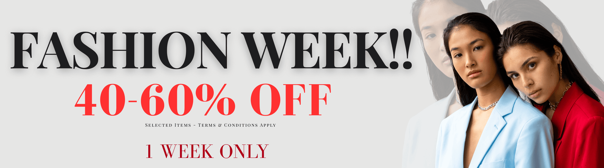 Fashion week sale banner