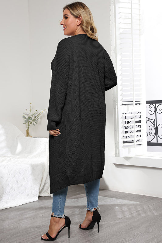 Plus Size Open Front Long Sleeve Cardigan Plus size cardigan Luxurious Weddings