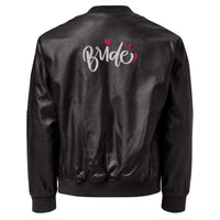 BRIDE TO BE Leather Bomber Jacket women's jacket Luxurious Weddings
