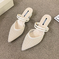 Point Toe Block Heel Sandals High Heels Luxurious Weddings