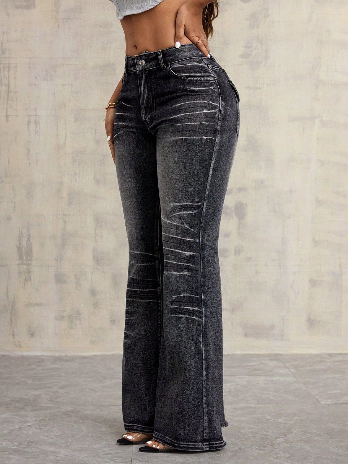 High Waist Bootcut Jeans Jeans Luxurious Weddings