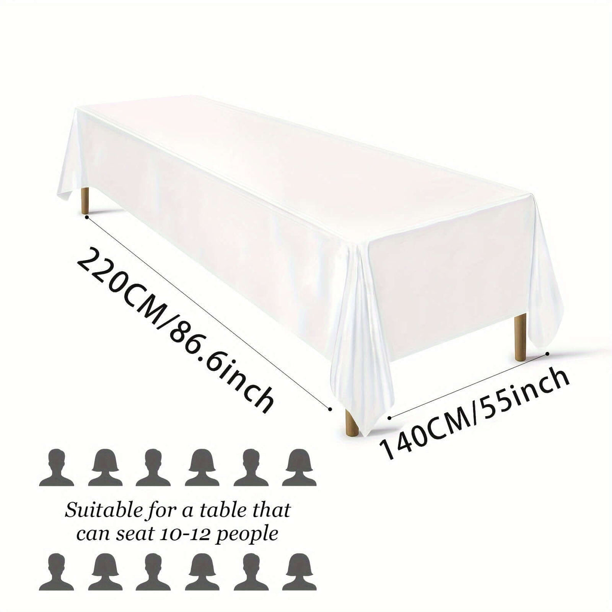 10 Elegant White Satin Tablecloths for Events tablecloths Luxurious Weddings