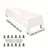 10 Elegant White Satin Tablecloths for Events tablecloths Luxurious Weddings