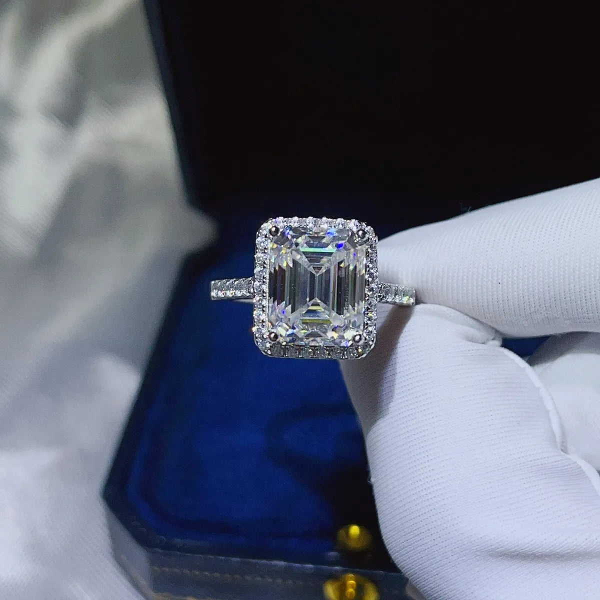 5 Carat Moissanite 925 Sterling Silver Ring Rings Luxurious Weddings