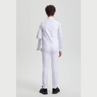 Stacy Adams Boys Suit 5-Piece Set | White Suits Luxurious Weddings