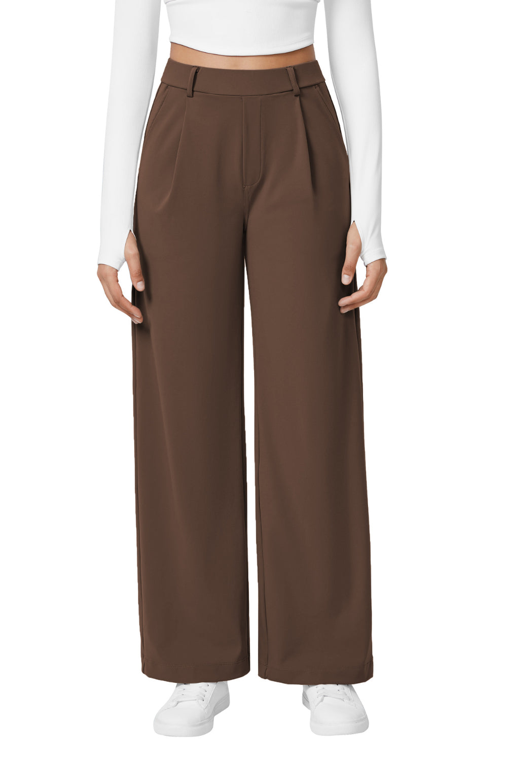 Lovelet High Waist Wide Straight Pants Pants Luxurious Weddings