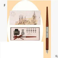 Set Crystal Glass Pen Set fountain pen set Luxurious Weddings