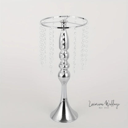 Golden Vase for Wedding Centerpieces - Crystal Flower Holder Stand centerpieces Luxurious Weddings
