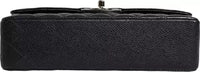 Chanel Black Caviar Medium Classic Double Flap Shoulder Quilted Silver Bag clutch bag Luxurious Weddings
