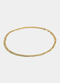 Figaro Necklace 6mm - 18K Gold Plated