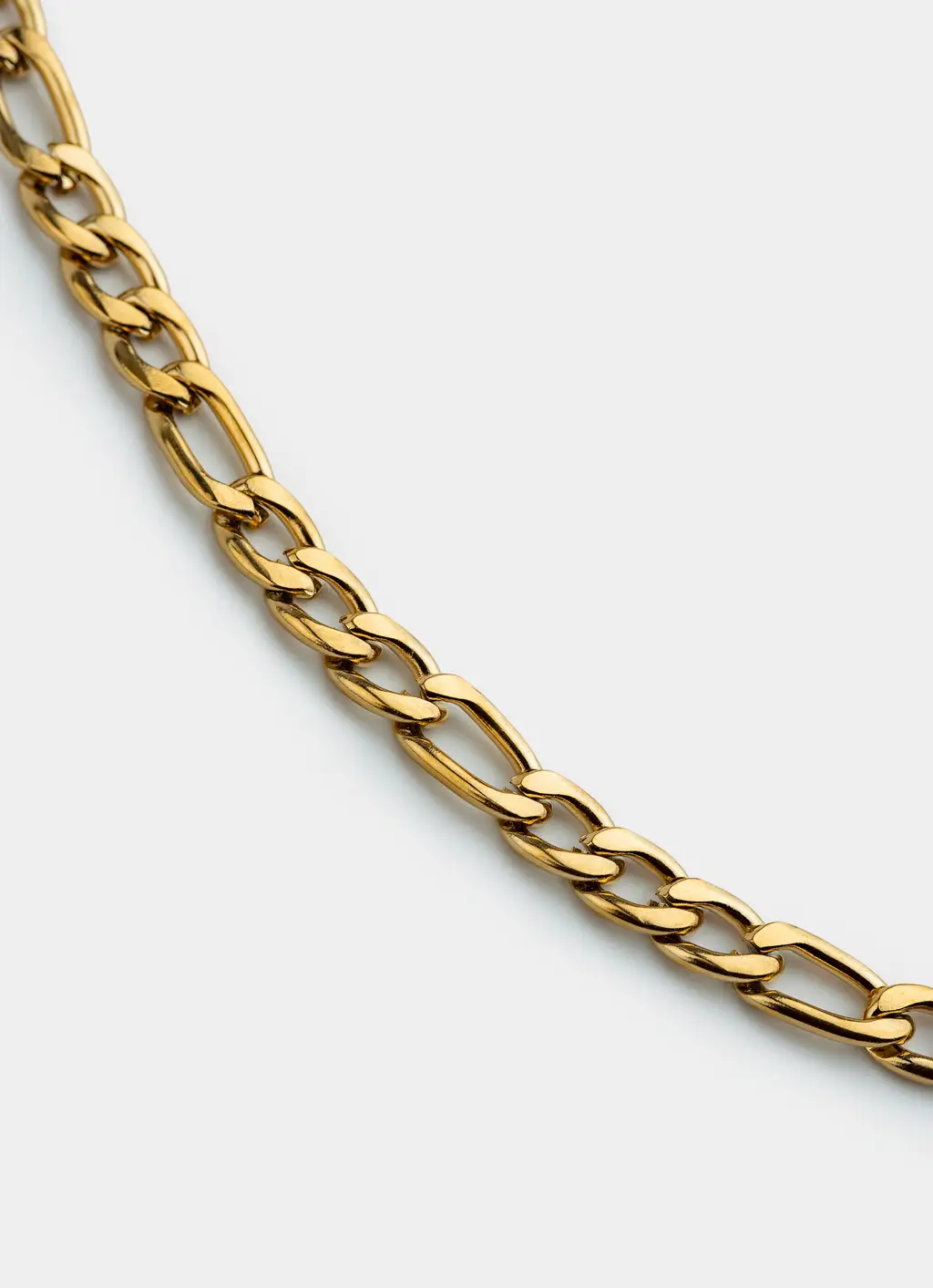 Figaro Necklace 6mm - 18K Gold Plated