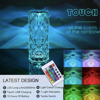 Rechargable LED Touch Lamp Centerpieces Luxurious Weddings