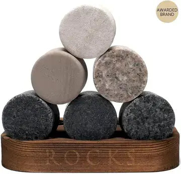 The Connoisseur's Set - Whiskey Stones & Crystal Nosing Tasting Glass whisky stones gift set Luxurious Weddings