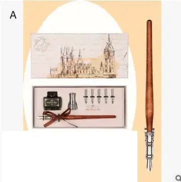 Set Crystal Glass Pen Set fountain pen set Luxurious Weddings