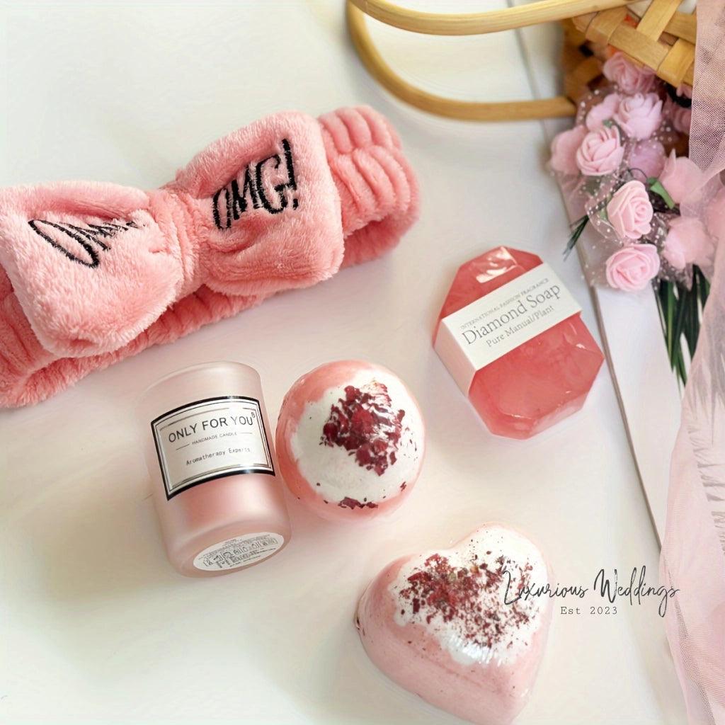 Luxurious Spa Gift Set - Rose Scented Box with 13pcs Gift Set Luxurious Weddings