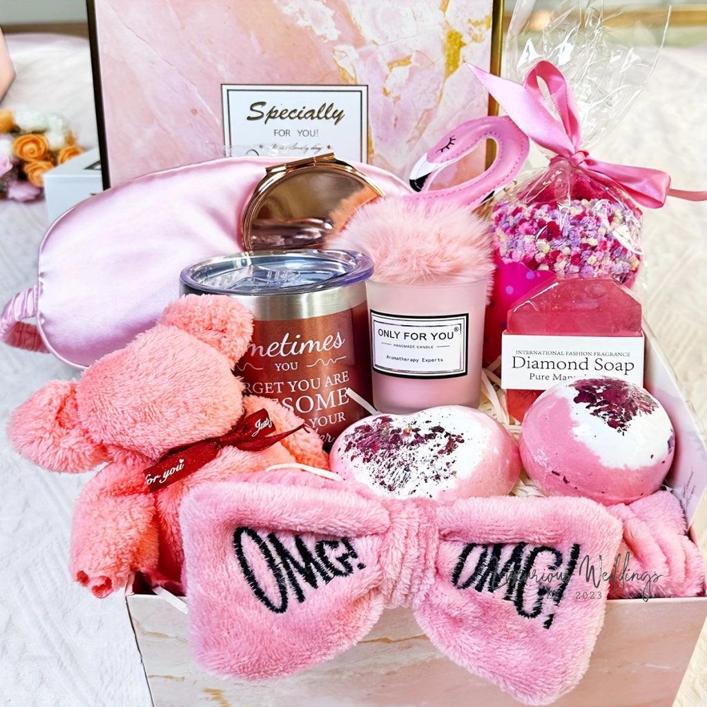 Luxurious Spa Gift Set - Rose Scented Box with 13pcs Gift Set Luxurious Weddings