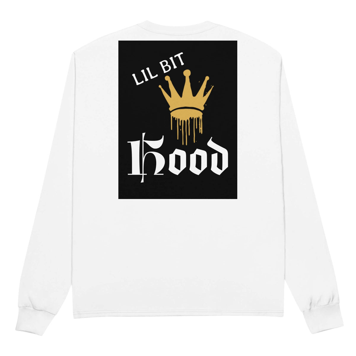 LIL BIT HOOD Men's Champion Long Sleeve Shirt Tops/Long Sleeve Tops Luxurious Weddings