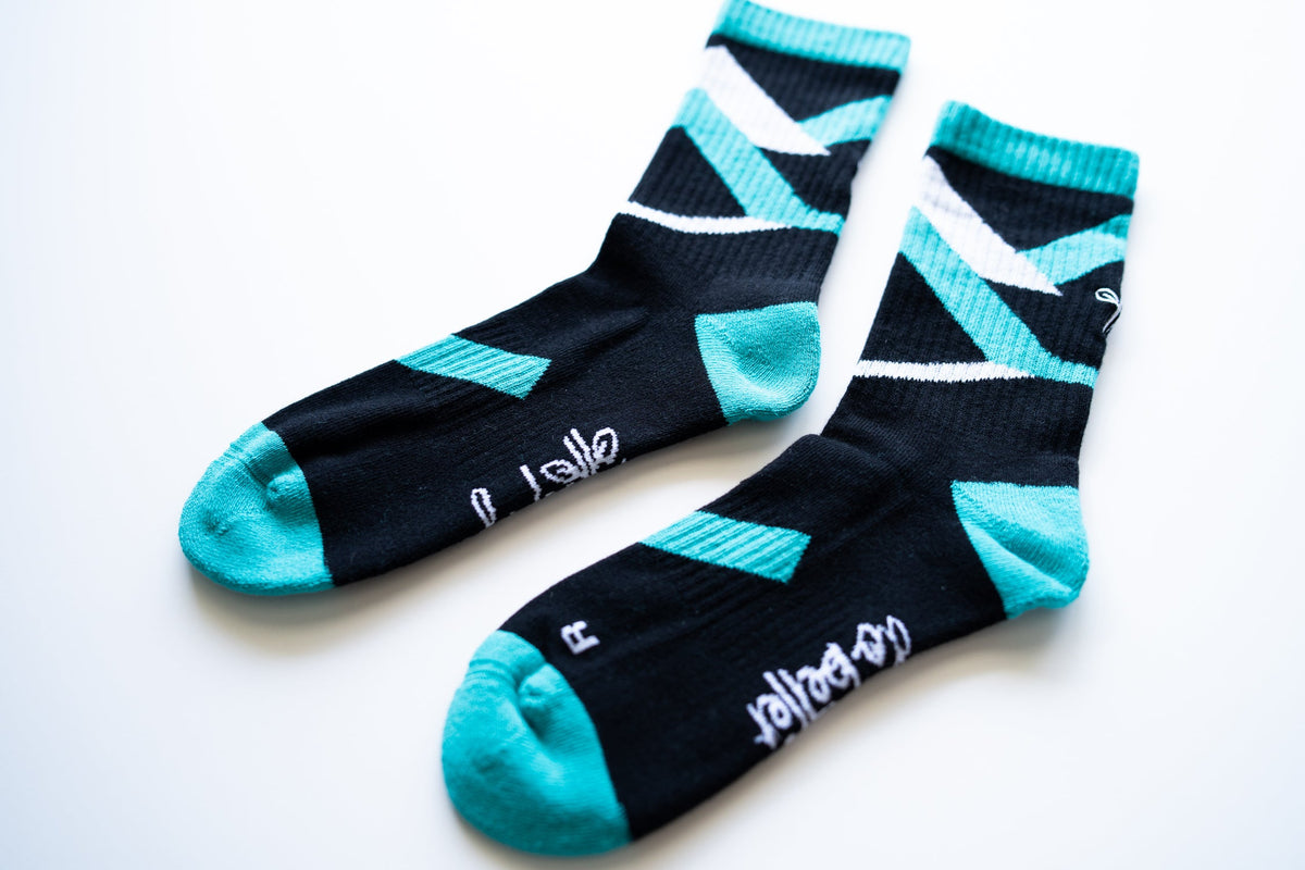 Organic Cotton Lite Crew Sock - Chevron Strike