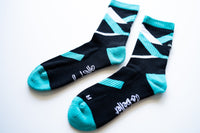 Organic Cotton Lite Crew Sock - Chevron Strike
