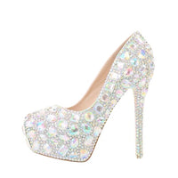 12cm/14cm Heels & Flats Crystal wedding shoes bling shoes Luxurious Weddings