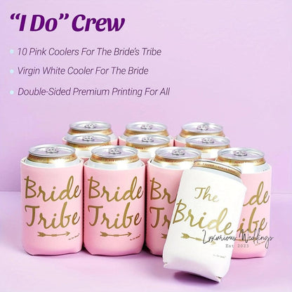 Premium Bride Tribe Skinny Can Sleeves Hens Night Luxurious Weddings