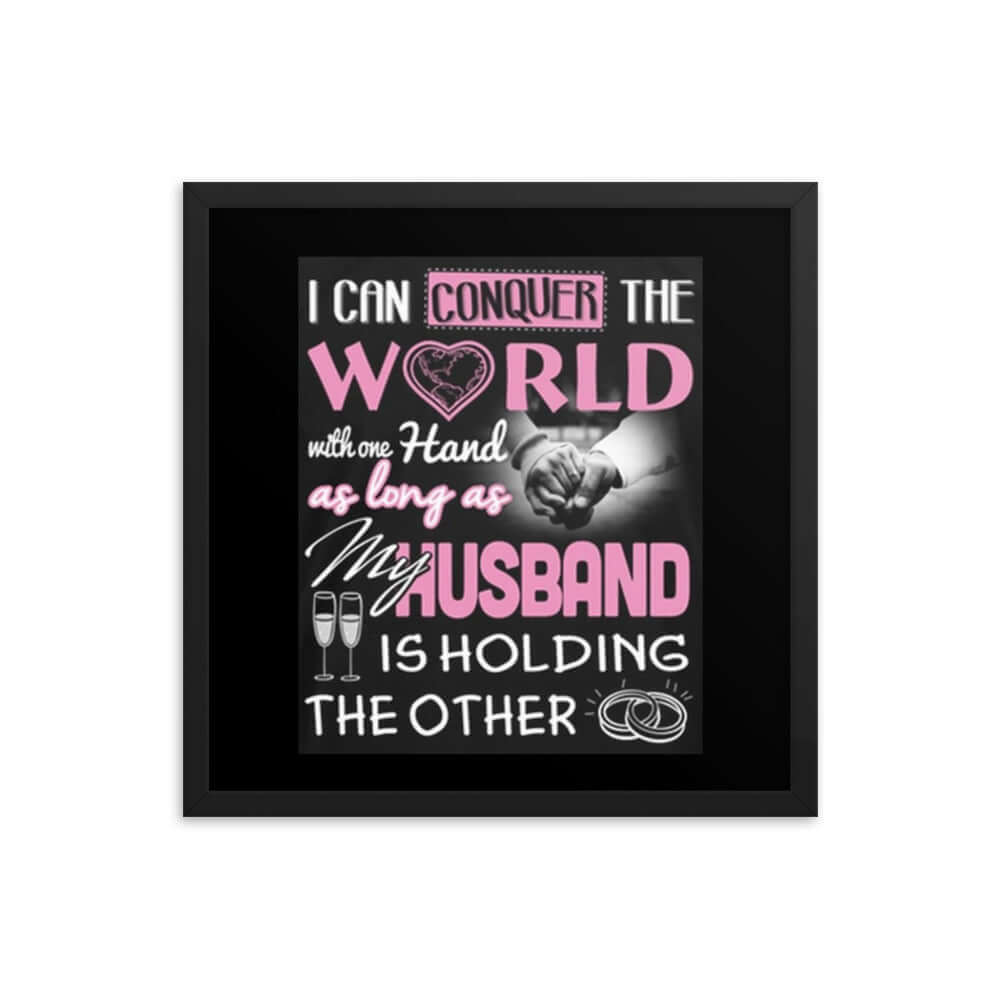 MY HUSBAND Framed photo paper poster Luxurious Weddings