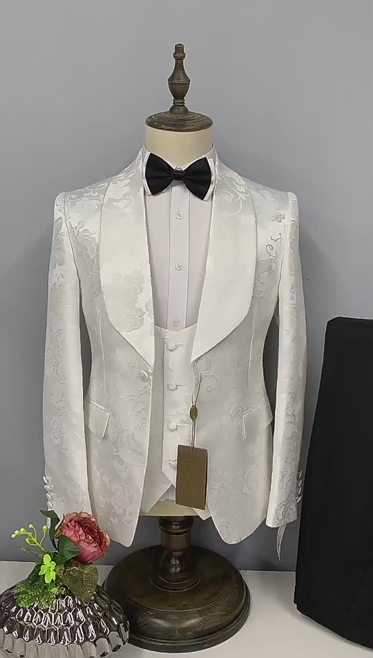 Jacquard Men’s Suit Casual Blazer Men's Blazer Luxurious Weddings