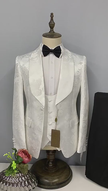 Jacquard Men’s Suit Casual Blazer Men's Blazer Luxurious Weddings