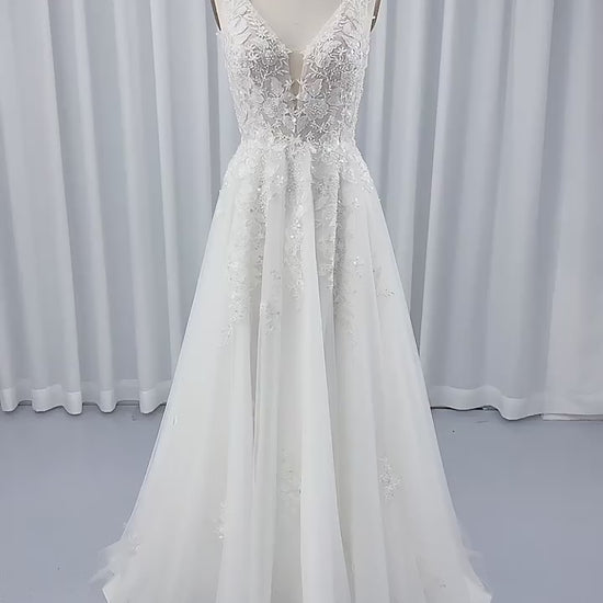 Bohemian Lace Sequin Wedding Dress Boho Wedding Dress Luxurious Weddings