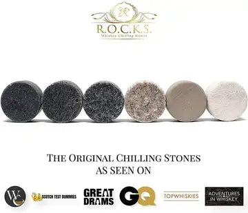 The Connoisseur's Set - Whiskey Stones & Crystal Nosing Tasting Glass whisky stones gift set Luxurious Weddings