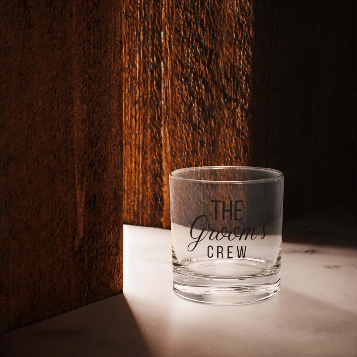 The Grooms Crew Rocks Whiskey glass Luxurious Weddings