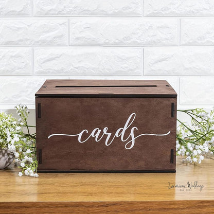 Rustic Wooden Wedding Card Box Wedding Decor Luxurious Weddings