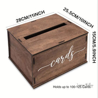 Rustic Wooden Wedding Card Box Wedding Decor Luxurious Weddings